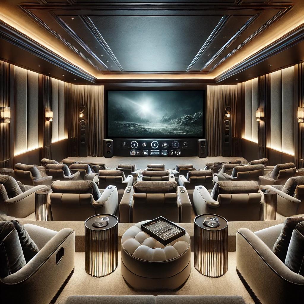 Experience the ultimate in-home entertainment with a luxury home theater that combines high-end design, comfort, and cutting-edge technology.
